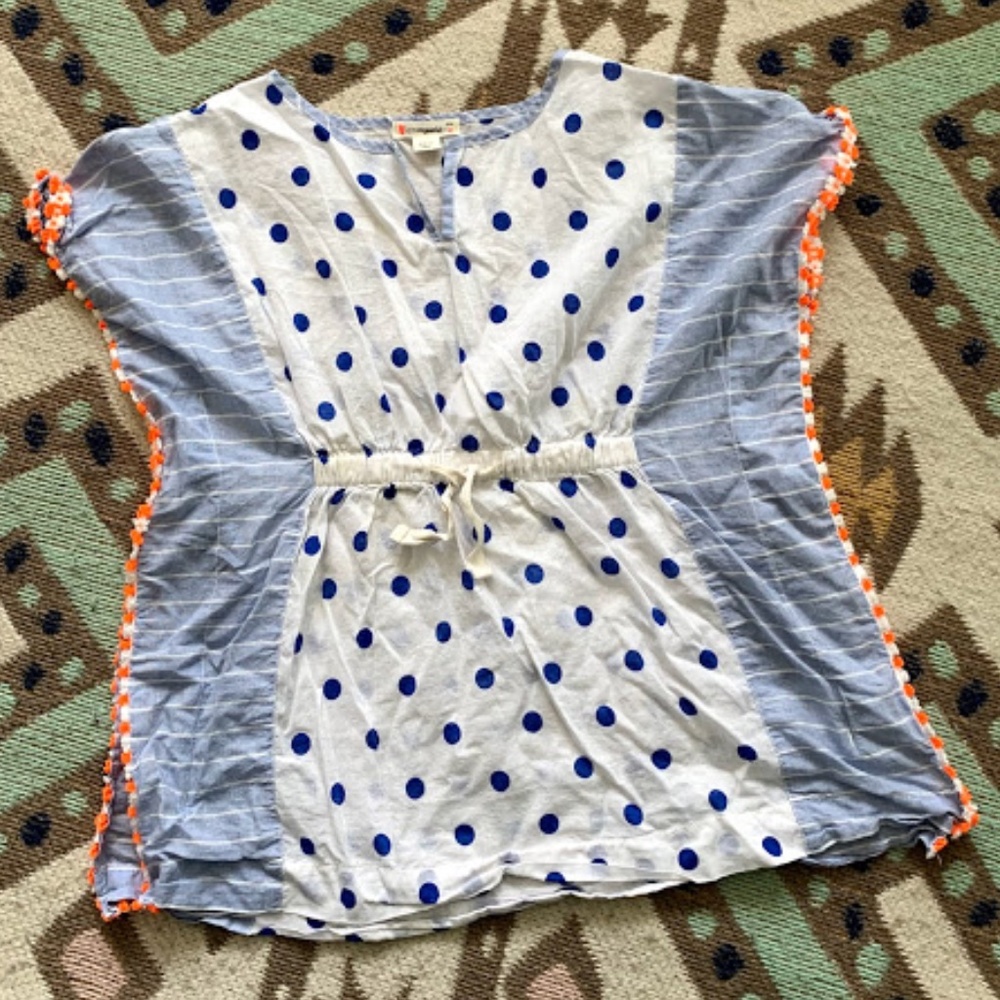 JCrew Crewcuts Blue Coverup/Top Sz6